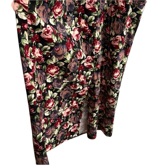 NWT Weili Zheng Velvet Floral Button Front Runway Maxi Dress Coat Duster Size L - Picture 4 of 13